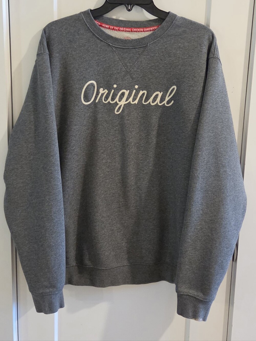 Chick-fil-A Original French Terry Crewneck Sweatshirt - Unisex Size Large